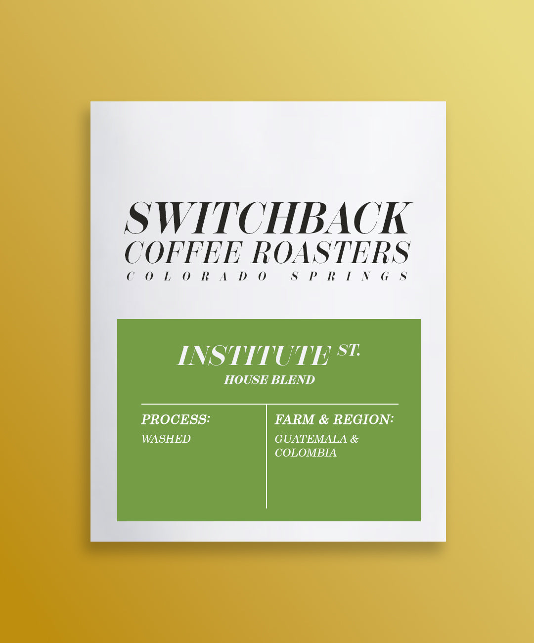 Institute Street House Blend